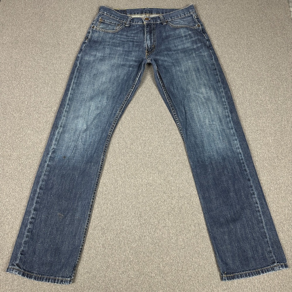 Levi's 514 Jeans Mens 32x32 Straight Fit Medium Wash Blue Denim 100% Cotton